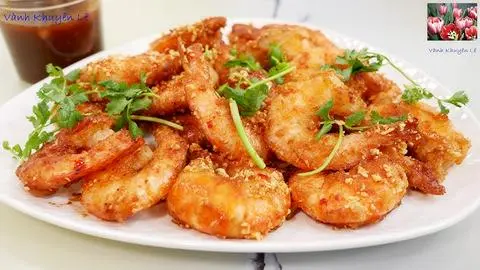 Hình ảnh tôm xào tỏi 