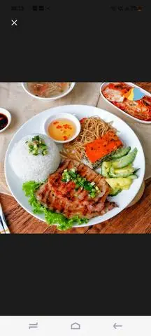 Hình ảnh cơm sườn bì chả