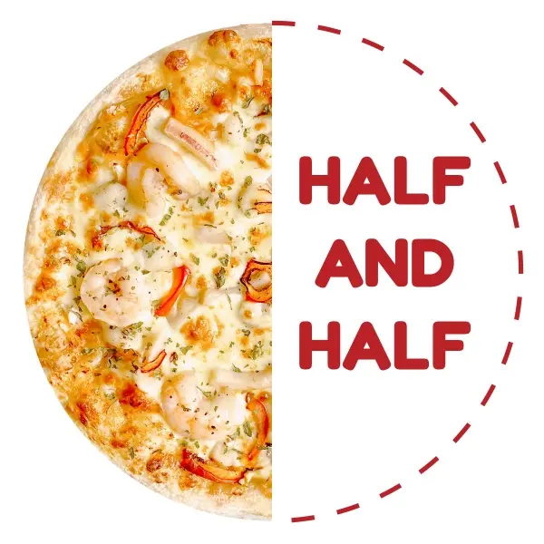 Hình ảnh Half And Half Red Seafood Pizza 