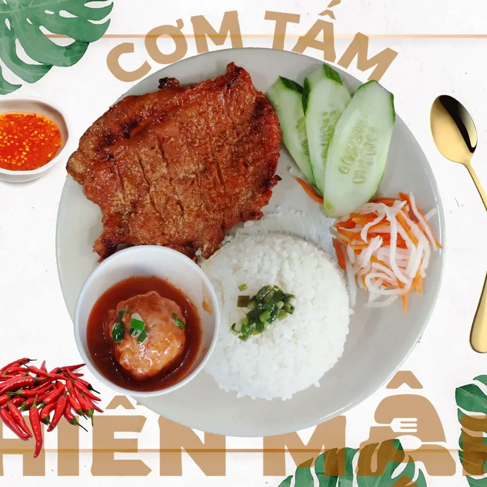 Hình ảnh Cơm sườn xíu mại