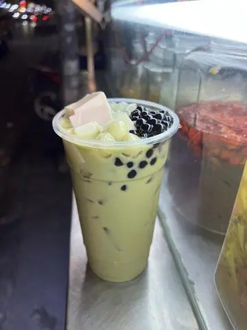Hình ảnh  trà sữa thái xanh 