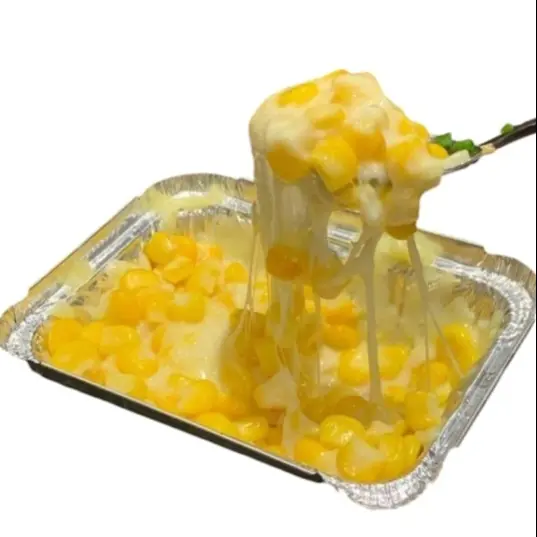 Hình ảnh bắp mỹ nướng phô mai kéo sợi 