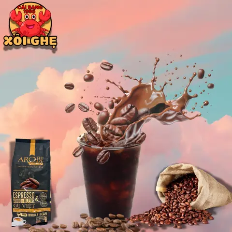 Hình ảnh Cafe Đen Arobi pha máy