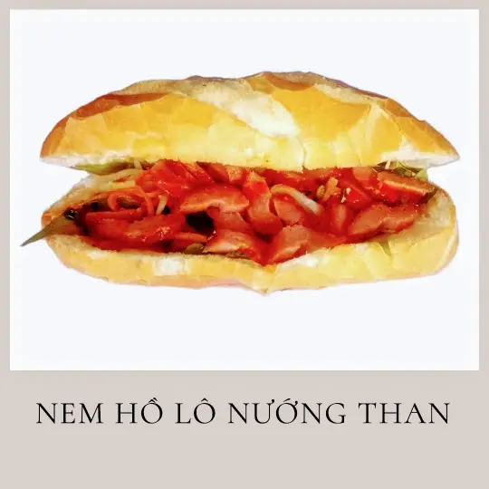 Hình ảnh Combo 2 bánh mì nem hồ lô mật ong nướng than