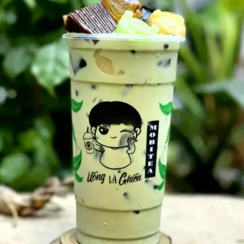Hình ảnh Trà sữa Matcha Mobi full topping - size M