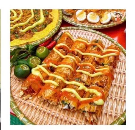 Hình ảnh bánh tráng cuộn sốt bò