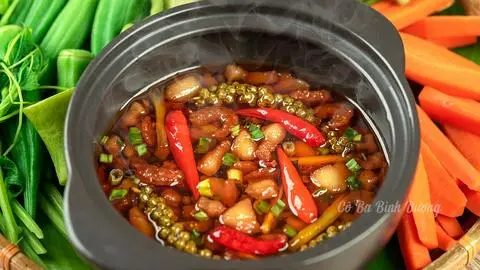 Hình ảnh Rau luộc kho quẹt