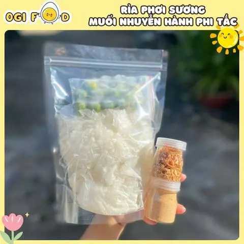 Hình ảnh COMBO Rìa Phơi Sương Muối Nhuyễn Hành Phi Nhỏ 
