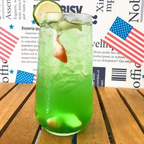Hình ảnh soda dưa lưới