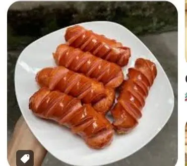 Hình ảnh Cơm 2 xúc xích chiên + canh rong biển