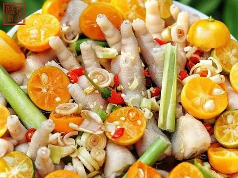 Hình ảnh chân gà trộn sa tac 