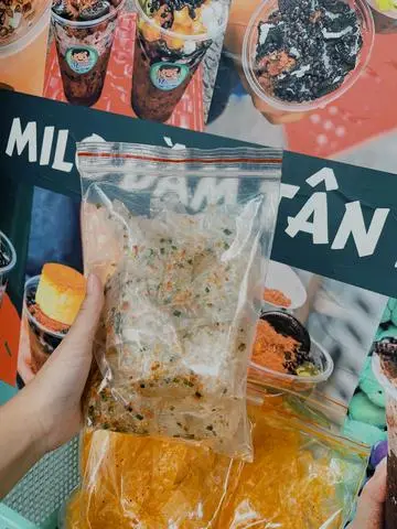 Hình ảnh Bánh Tráng Muối Hành Kèm Tắc