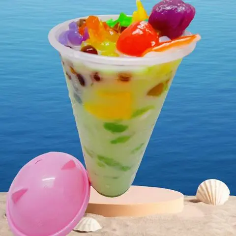 Hình ảnh Trà Sữa Matcha, Full Topping Nhật Bản (700ml)
