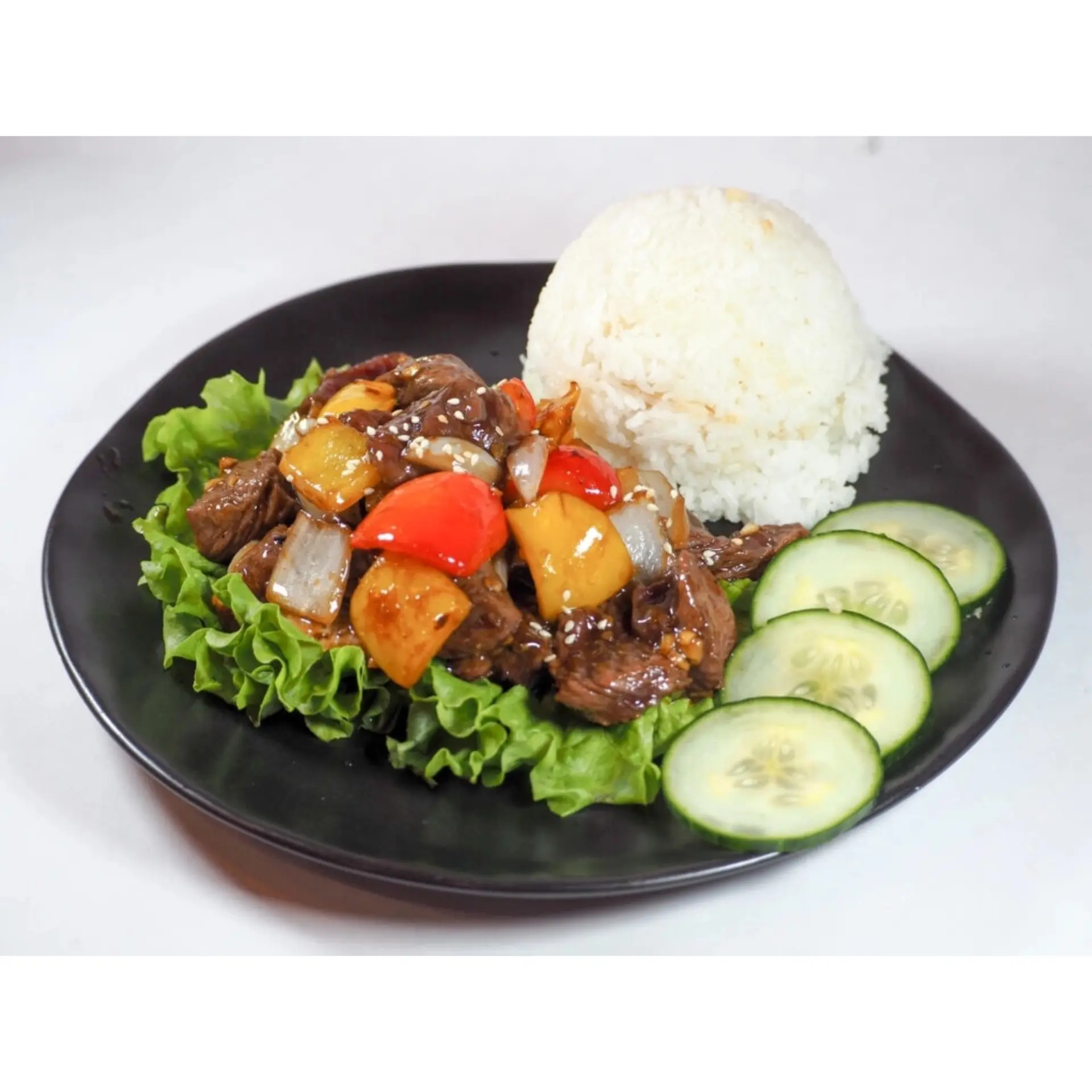 Hình ảnh Cơm bò lúc lắc 
