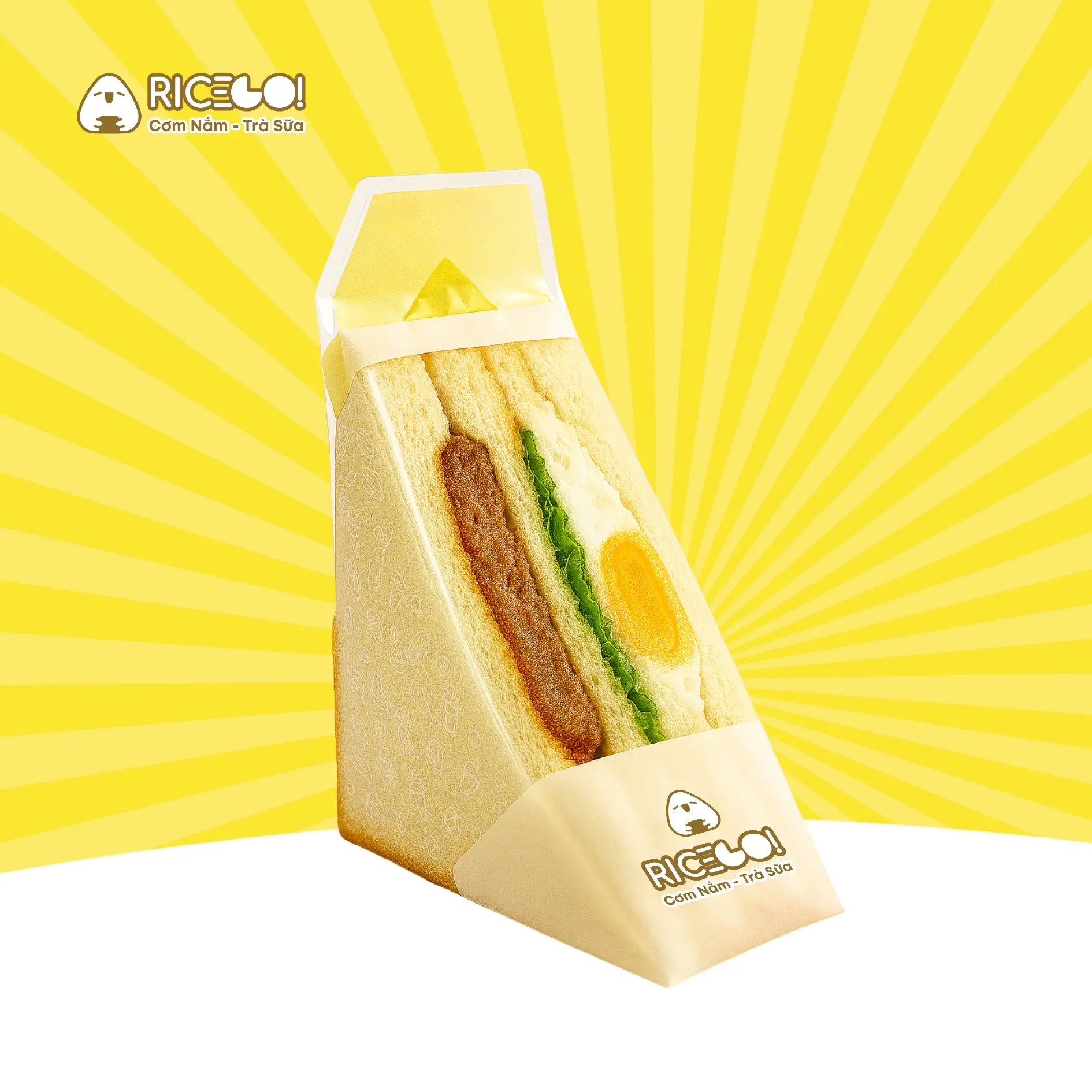 Hình ảnh Sandwich Thịt Heo Chiên & Trứng