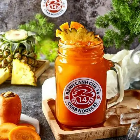 Hình ảnh Nước ép thơm - cà rốt