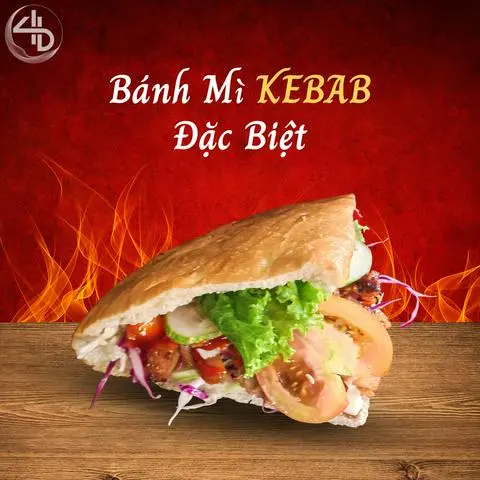 Hình ảnh Bánh mì Kebab Đặc Biệt
