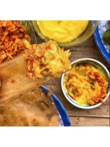 Hình ảnh Bánh tráng chấm Hành Tép Bơ(trắng)