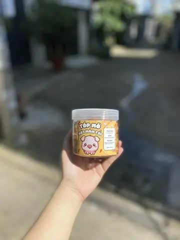 Hình ảnh Tóp Mỡ Sốt Mắm Tỏi Ngon 100g