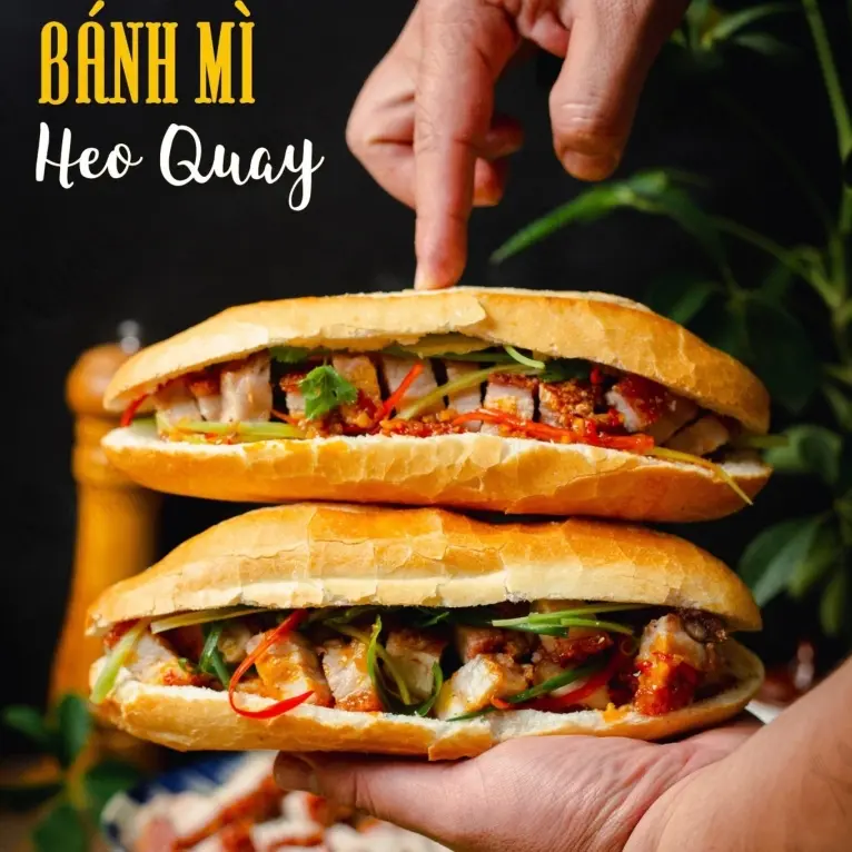 Hình ảnh Bánh mì heo quay