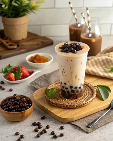 Hình ảnh Ô Long Nhài Sữa
