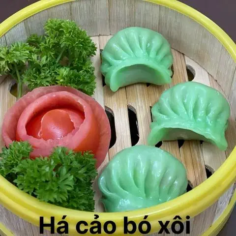 Hình ảnh Há Cảo Bó Xôi ( 5 cái bánh / 1 phần) 
