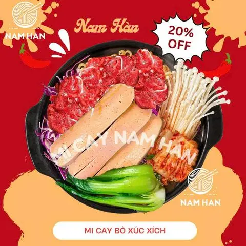 Hình ảnh Mì bò xúc xích