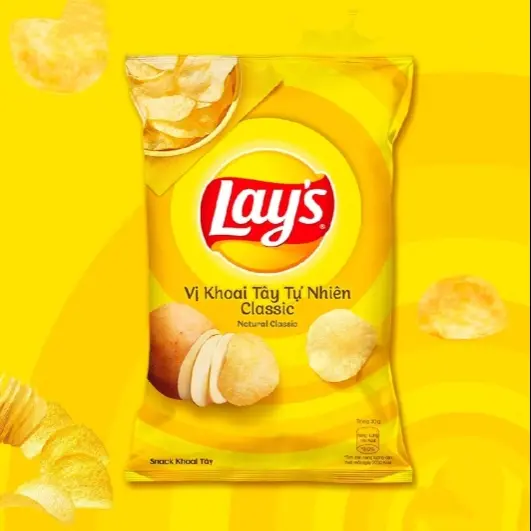 Hình ảnh Bánh Lay'S Khoai Tây Chiên Tự Nhiên Classic Vàng 30g
