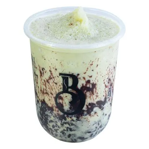 Hình ảnh Sữa chua matcha nếp than