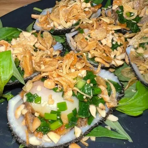 Hình ảnh Sò lông nướng mỡ hành