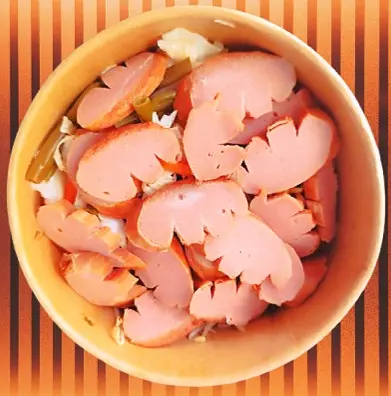 Hình ảnh Mì Trộn Gấp Đôi Xúc Xích