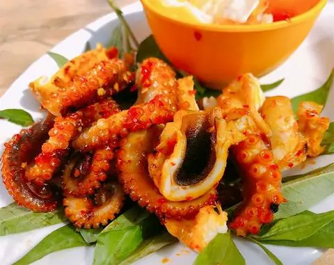 Hình ảnh BẠCH TUỘC NƯỚNG MUỐI ỚT