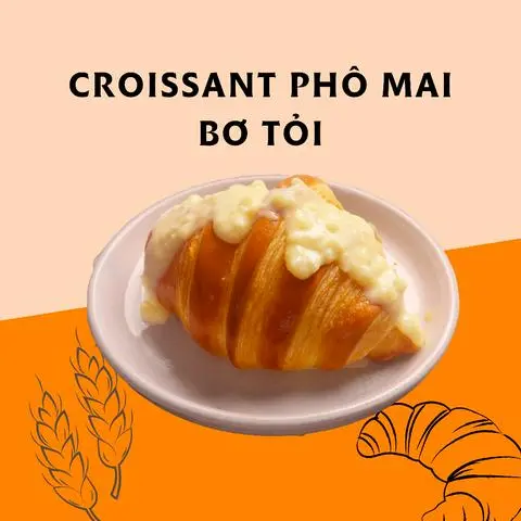 Hình ảnh Croissant phô mai bơ tỏi