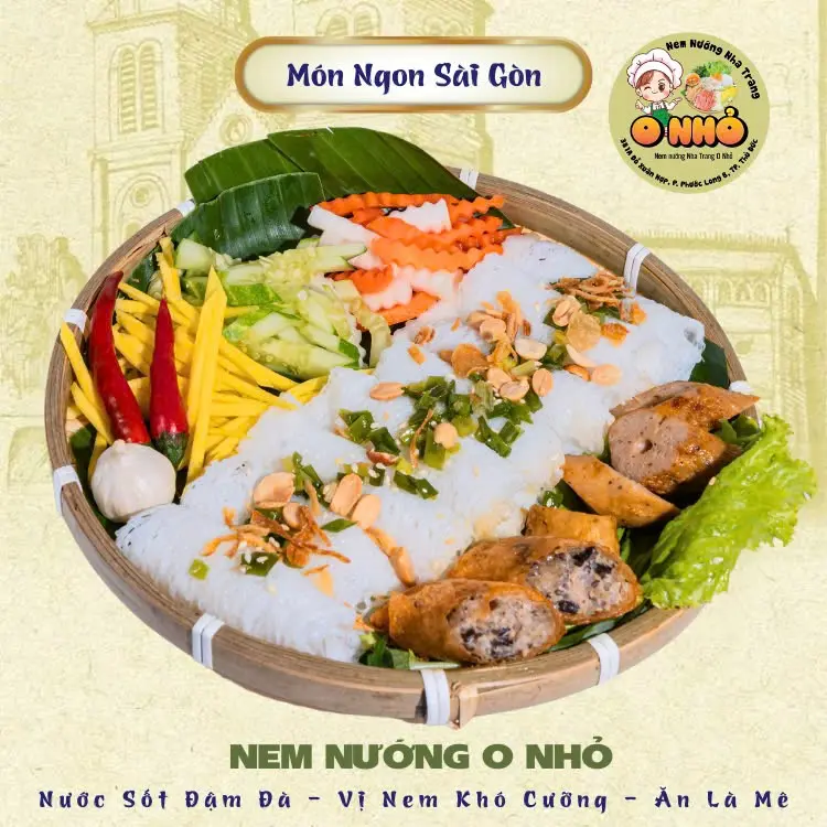 Hình ảnh Bánh hỏi nem nướng - chả giò