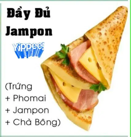 Hình ảnh Crepe Đầy đủ Thịt Jampon
