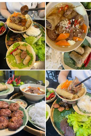 Hình ảnh BÚN CHẢ ĐẦY ĐỦ CÂY ĐA