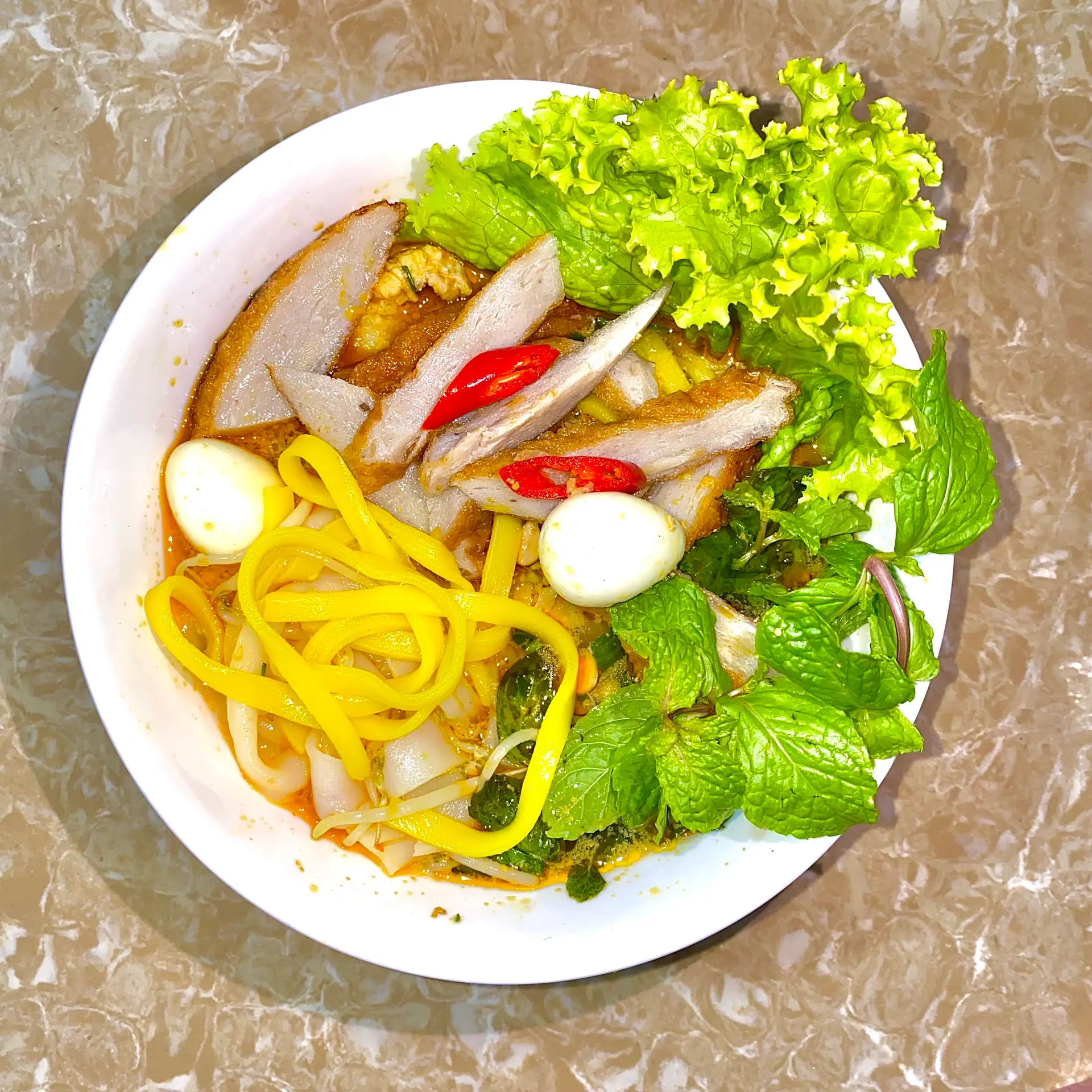 Hình ảnh Mì Quảng Chả Cá