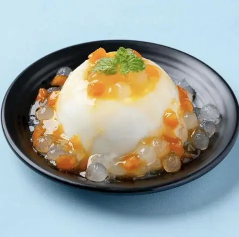 Hình ảnh Tàu hũ sốt xoài - trân châu trắng