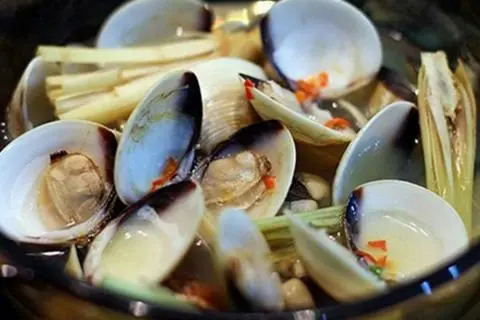 Hình ảnh nghêu hấp sả