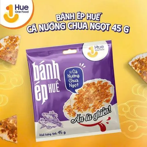 Hình ảnh Bánh ép Huế vị cá nướng chua ngọt