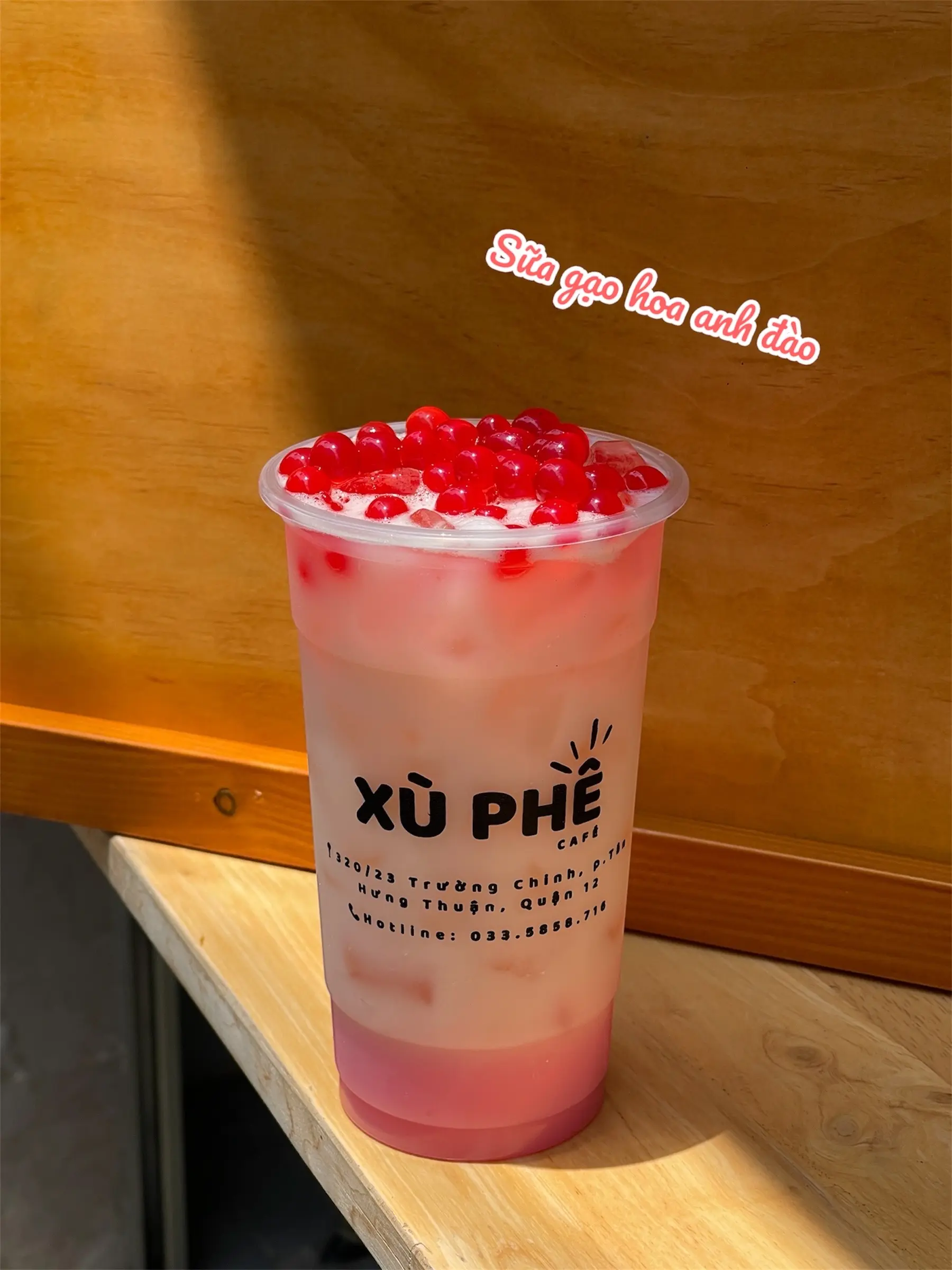 Hình ảnh Sữa gạo hoa anh đào 