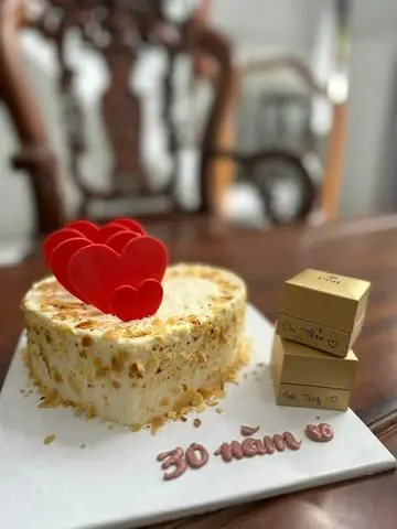 Hình ảnh Bánh Kem Bắp Trái Tim size 20cm