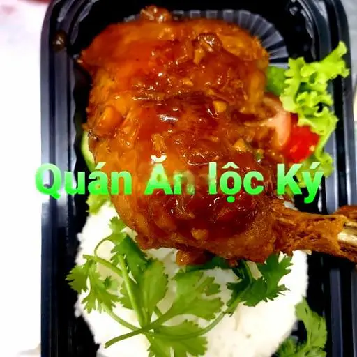 Hình ảnh Cơm trắng gà sốt me