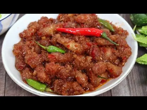 Hình ảnh Mắm ruốc ba rọi