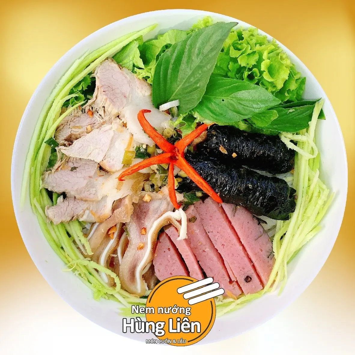 Hình ảnh Bún mắm nêm xoài sợi