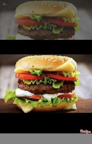 Hình ảnh Hamburger Bò+ Trứng 