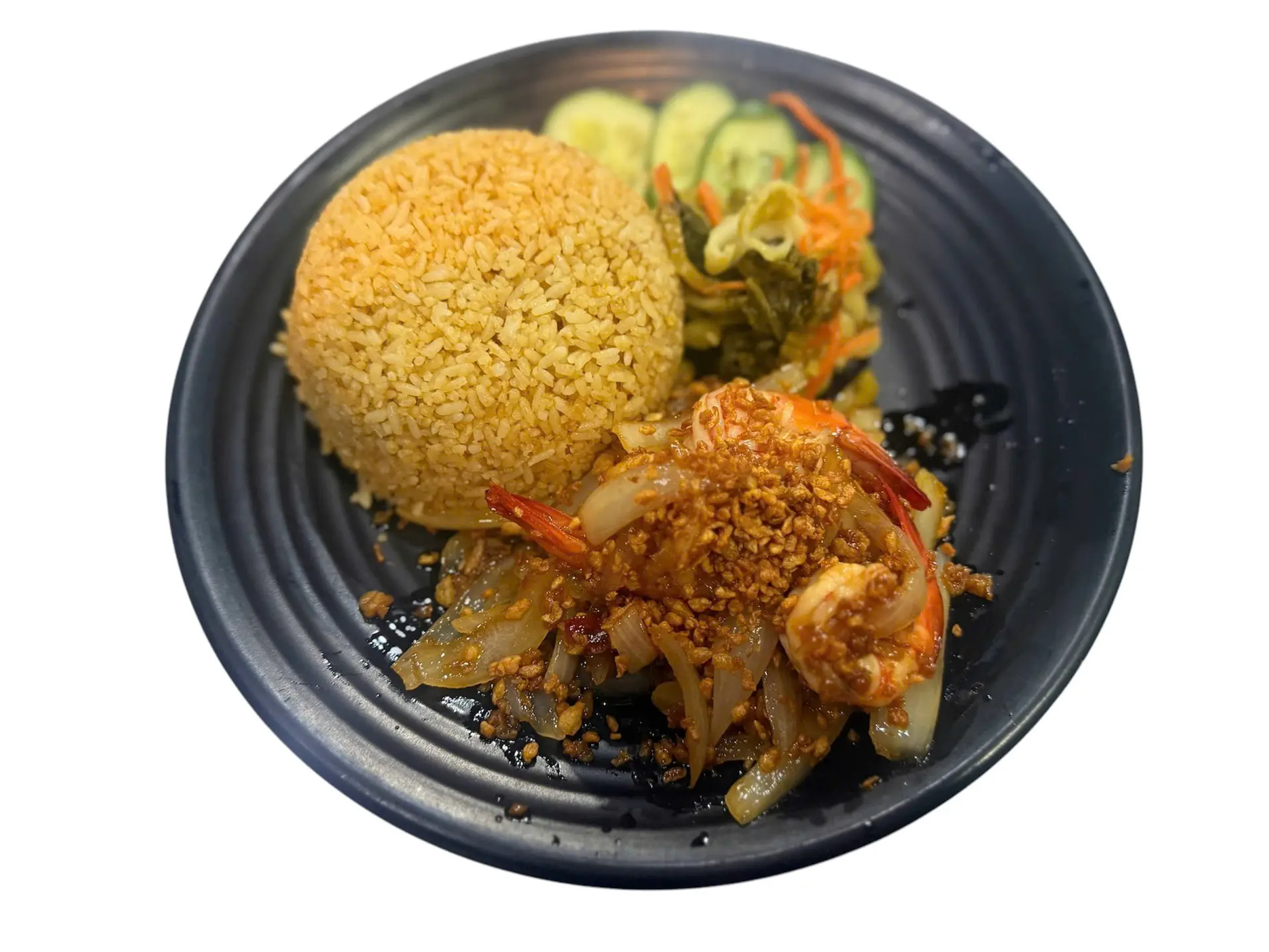 Hình ảnh Cơm Mực Xào Hành Cần 