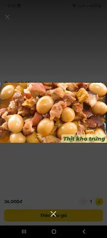 Hình ảnh Thịt kho trứng 