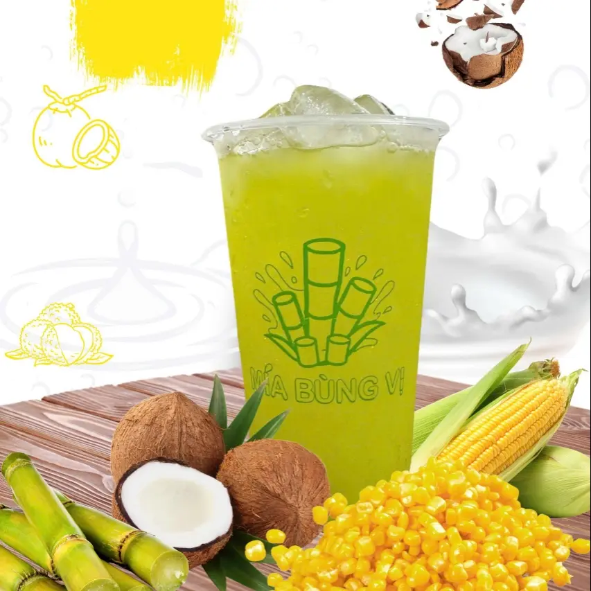 Hình ảnh Mía mix sữa dừa bắp