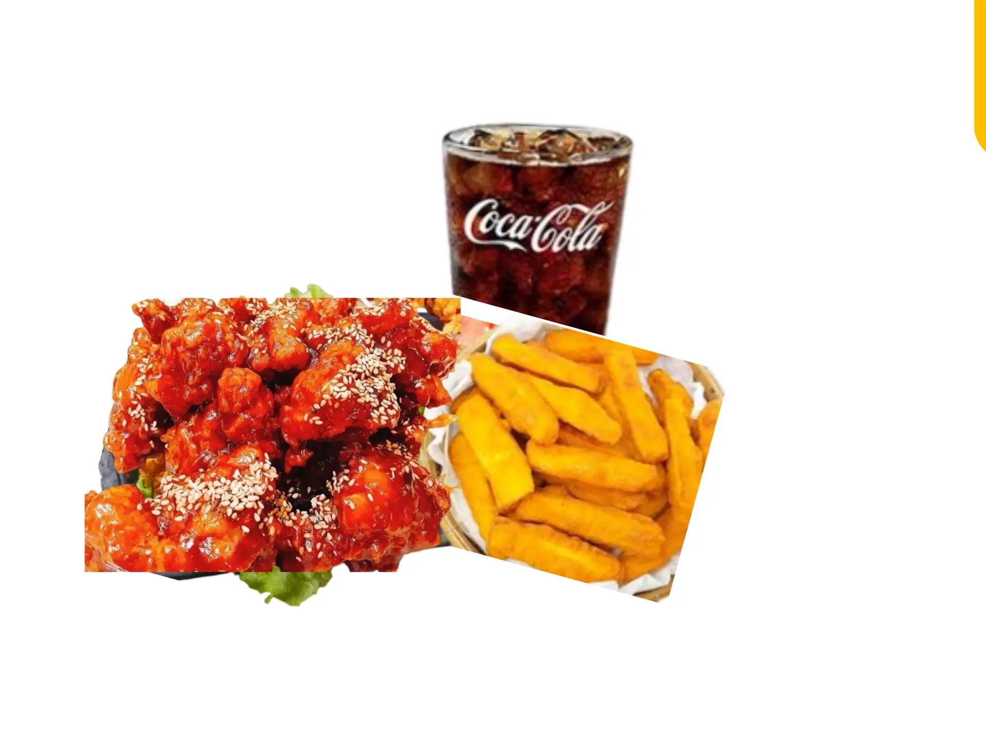 Hình ảnh Combo Gà Viên Porcorn Sốt(150) + Khoai (100)+ nước tùy chọn 